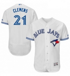 Mens Majestic Toronto Blue Jays 21 Roger Clemens White Home Flex Base Authentic Collection MLB Jersey Mens Majestic Toronto Blue Jays 21 Roger Clemens White Home Flex Base Authentic Collection MLB Jersey