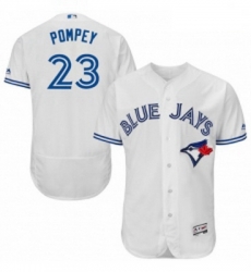 Mens Majestic Toronto Blue Jays 23 Dalton Pompey White Home Flex Base Authentic Collection MLB Jersey Mens Majestic Toronto Blue Jays 23 Dalton Pompey White Home Flex Base Authentic Collection MLB Jersey