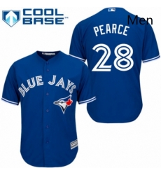 Mens Majestic Toronto Blue Jays 28 Steve Pearce Replica Blue Alternate MLB Jersey Mens Majestic Toronto Blue Jays 28 Steve Pearce Replica Blue Alternate MLB Jersey