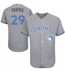 Mens Majestic Toronto Blue Jays 29 Devon Travis Authentic Gray 2016 Fathers Day Fashion Flex Base MLB Jersey Mens Majestic Toronto Blue Jays 29 Devon Travis Authentic Gray 2016 Fathers Day Fashion Flex Base MLB Jersey