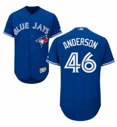 Mens Majestic Toronto Blue Jays 46 Brett Anderson Royal Blue Flexbase Authentic Collection MLB Jersey Mens Majestic Toronto Blue Jays 46 Brett Anderson Royal Blue Flexbase Authentic Collection MLB Jersey