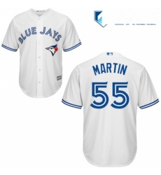 Mens Majestic Toronto Blue Jays 55 Russell Martin Replica White Home MLB Jersey Mens Majestic Toronto Blue Jays 55 Russell Martin Replica White Home MLB Jersey