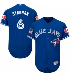 Mens Majestic Toronto Blue Jays 6 Marcus Stroman Authentic Royal Blue Fashion Stars Stripes Flex Base Jerseys Mens Majestic Toronto Blue Jays 6 Marcus Stroman Authentic Royal Blue Fashion Stars Stripes Flex Base Jerseys