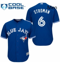 Mens Majestic Toronto Blue Jays 6 Marcus Stroman Replica Blue Alternate MLB Jersey Mens Majestic Toronto Blue Jays 6 Marcus Stroman Replica Blue Alternate MLB Jersey