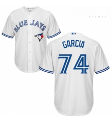 Mens Majestic Toronto Blue Jays 74 Jaime Garcia Replica White Home MLB Jersey Mens Majestic Toronto Blue Jays 74 Jaime Garcia Replica White Home MLB Jersey