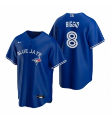 Men's Nike Toronto Blue Jays #8 Cavan Biggio Royal Alternate Stitched Baseball Jersey Men's Nike Toronto Blue Jays #8 Cavan Biggio Royal Alternate Stitched Baseball Jersey