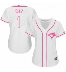 Womens Majestic Toronto Blue Jays 1 Aledmys Diaz Authentic White Fashion Cool Base MLB Jersey Womens Majestic Toronto Blue Jays 1 Aledmys Diaz Authentic White Fashion Cool Base MLB Jersey