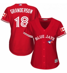 Womens Majestic Toronto Blue Jays 18 Curtis Granderson Authentic Scarlet Alternate MLB Jersey Womens Majestic Toronto Blue Jays 18 Curtis Granderson Authentic Scarlet Alternate MLB Jersey
