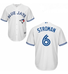 Womens Majestic Toronto Blue Jays 6 Marcus Stroman Authentic White MLB Jersey Womens Majestic Toronto Blue Jays 6 Marcus Stroman Authentic White MLB Jersey
