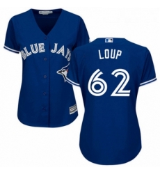Womens Majestic Toronto Blue Jays 62 Aaron Loup Replica Blue Alternate MLB Jersey Womens Majestic Toronto Blue Jays 62 Aaron Loup Replica Blue Alternate MLB Jersey