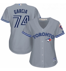 Womens Majestic Toronto Blue Jays 74 Jaime Garcia Authentic Grey Road MLB Jersey Womens Majestic Toronto Blue Jays 74 Jaime Garcia Authentic Grey Road MLB Jersey