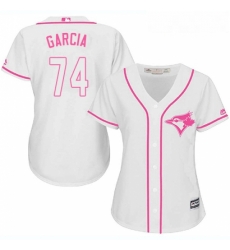 Womens Majestic Toronto Blue Jays 74 Jaime Garcia Replica White Fashion Cool Base MLB Jersey Womens Majestic Toronto Blue Jays 74 Jaime Garcia Replica White Fashion Cool Base MLB Jersey