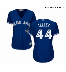 Womens Toronto Blue Jays 44 Rowdy Tellez Replica Blue Alternate Baseball Jersey Womens Toronto Blue Jays 44 Rowdy Tellez Replica Blue Alternate Baseball Jersey