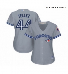 Womens Toronto Blue Jays 44 Rowdy Tellez Replica Grey Road Baseball Jersey Womens Toronto Blue Jays 44 Rowdy Tellez Replica Grey Road Baseball Jersey