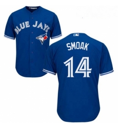 Youth Majestic Toronto Blue Jays 14 Justin Smoak Authentic Blue Alternate MLB Jersey Youth Majestic Toronto Blue Jays 14 Justin Smoak Authentic Blue Alternate MLB Jersey
