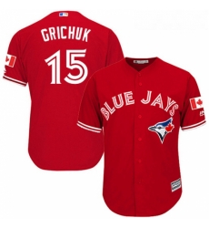 Youth Majestic Toronto Blue Jays 15 Randal Grichuk Authentic Scarlet Alternate MLB Jersey Youth Majestic Toronto Blue Jays 15 Randal Grichuk Authentic Scarlet Alternate MLB Jersey