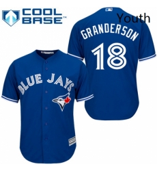 Youth Majestic Toronto Blue Jays 18 Curtis Granderson Authentic Blue Alternate MLB Jersey Youth Majestic Toronto Blue Jays 18 Curtis Granderson Authentic Blue Alternate MLB Jersey