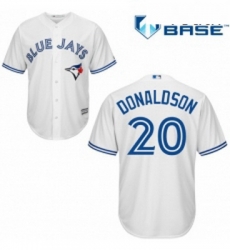 Youth Majestic Toronto Blue Jays 20 Josh Donaldson Authentic White Home MLB Jersey Youth Majestic Toronto Blue Jays 20 Josh Donaldson Authentic White Home MLB Jersey