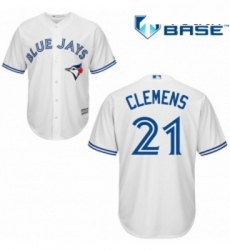 Youth Majestic Toronto Blue Jays 21 Roger Clemens Authentic White Home MLB Jersey Youth Majestic Toronto Blue Jays 21 Roger Clemens Authentic White Home MLB Jersey