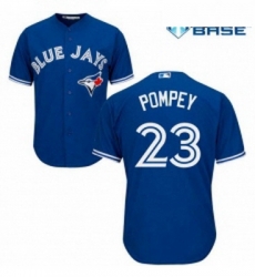 Youth Majestic Toronto Blue Jays 23 Dalton Pompey Authentic Blue Alternate MLB Jersey Youth Majestic Toronto Blue Jays 23 Dalton Pompey Authentic Blue Alternate MLB Jersey