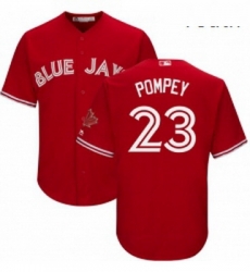 Youth Majestic Toronto Blue Jays 23 Dalton Pompey Replica Scarlet Alternate MLB Jersey Youth Majestic Toronto Blue Jays 23 Dalton Pompey Replica Scarlet Alternate MLB Jersey