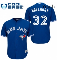 Youth Majestic Toronto Blue Jays 32 Roy Halladay Authentic Blue Alternate MLB Jersey Youth Majestic Toronto Blue Jays 32 Roy Halladay Authentic Blue Alternate MLB Jersey