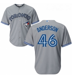 Youth Majestic Toronto Blue Jays 46 Brett Anderson Authentic Grey Road MLB Jersey Youth Majestic Toronto Blue Jays 46 Brett Anderson Authentic Grey Road MLB Jersey