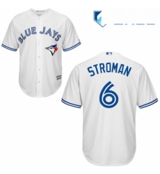 Youth Majestic Toronto Blue Jays 6 Marcus Stroman Replica White Home MLB Jersey Youth Majestic Toronto Blue Jays 6 Marcus Stroman Replica White Home MLB Jersey