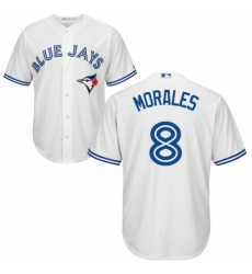 Youth Majestic Toronto Blue Jays 8 Kendrys Morales Authentic White Home MLB Jersey Youth Majestic Toronto Blue Jays 8 Kendrys Morales Authentic White Home MLB Jersey