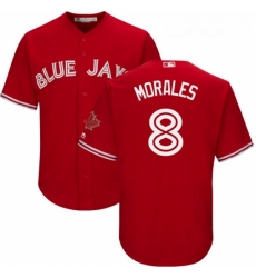 Youth Majestic Toronto Blue Jays 8 Kendrys Morales Replica Scarlet Alternate MLB Jersey Youth Majestic Toronto Blue Jays 8 Kendrys Morales Replica Scarlet Alternate MLB Jersey