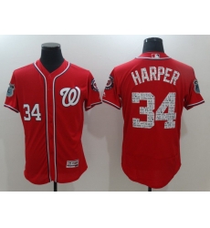 Men Washington Nationals #34 Harper Red Spring Edition Elite 2022 MLB Jersey Men Washington Nationals #34 Harper Red Spring Edition Elite 2022 MLB Jersey
