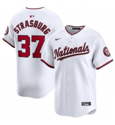 Men Washington Nationals 37 Stephen Strasburg White Cool Base Stitched Baseball Jersey Men Washington Nationals 37 Stephen Strasburg White Cool Base Stitched Baseball Jersey
