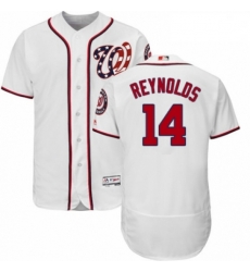 Mens Majestic Washington Nationals 14 Mark Reynolds White Home Flex Base Authentic Collection MLB Jersey Mens Majestic Washington Nationals 14 Mark Reynolds White Home Flex Base Authentic Collection MLB Jersey