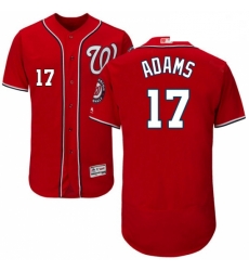 Mens Majestic Washington Nationals 17 Matt Adams Red Alternate Flex Base Authentic Collection MLB Jersey Mens Majestic Washington Nationals 17 Matt Adams Red Alternate Flex Base Authentic Collection MLB Jersey