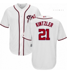 Mens Majestic Washington Nationals 21 Brandon Kintzler Replica White Home Cool Base MLB Jersey Mens Majestic Washington Nationals 21 Brandon Kintzler Replica White Home Cool Base MLB Jersey