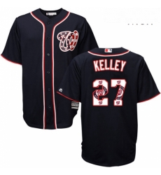 Mens Majestic Washington Nationals 27 Shawn Kelley Authentic Navy Blue Team Logo Fashion Cool Base MLB Jersey Mens Majestic Washington Nationals 27 Shawn Kelley Authentic Navy Blue Team Logo Fashion Cool Base MLB Jersey