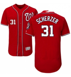 Mens Majestic Washington Nationals 31 Max Scherzer Red Alternate Flex Base Authentic Collection MLB Jersey Mens Majestic Washington Nationals 31 Max Scherzer Red Alternate Flex Base Authentic Collection MLB Jersey