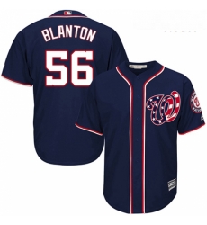 Mens Majestic Washington Nationals 56 Joe Blanton Replica Navy Blue Alternate 2 Cool Base MLB Jersey Mens Majestic Washington Nationals 56 Joe Blanton Replica Navy Blue Alternate 2 Cool Base MLB Jersey