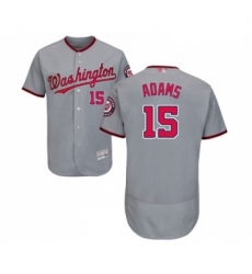 Mens Washington Nationals 15 Matt Adams Grey Road Flex Base Authentic Collection Baseball Jersey Mens Washington Nationals 15 Matt Adams Grey Road Flex Base Authentic Collection Baseball Jersey