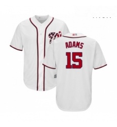 Mens Washington Nationals 15 Matt Adams Replica White Home Cool Base Baseball Jersey Mens Washington Nationals 15 Matt Adams Replica White Home Cool Base Baseball Jersey