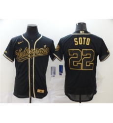 Nationals 22 Juan Soto Black Gold 2020 Nike Flexbase Jersey Nationals 22 Juan Soto Black Gold 2020 Nike Flexbase Jersey