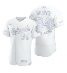 Nationals 34 Bryce Harper White Nike Flexbase Fashion Jersey Nationals 34 Bryce Harper White Nike Flexbase Fashion Jersey
