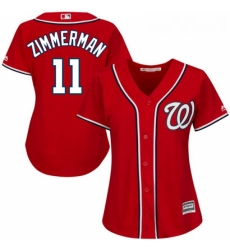 Womens Majestic Washington Nationals 11 Ryan Zimmerman Authentic Red Alternate 1 Cool Base MLB Jersey Womens Majestic Washington Nationals 11 Ryan Zimmerman Authentic Red Alternate 1 Cool Base MLB Jersey