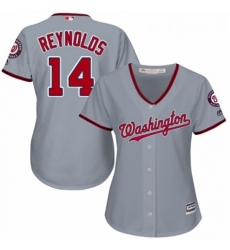 Womens Majestic Washington Nationals 14 Mark Reynolds Authentic Grey Road Cool Base MLB Jersey Womens Majestic Washington Nationals 14 Mark Reynolds Authentic Grey Road Cool Base MLB Jersey