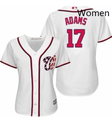 Womens Majestic Washington Nationals 17 Matt Adams Authentic White Home Cool Base MLB Jersey Womens Majestic Washington Nationals 17 Matt Adams Authentic White Home Cool Base MLB Jersey
