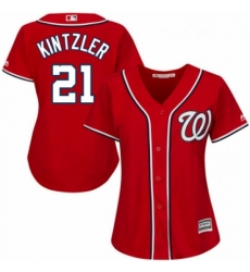 Womens Majestic Washington Nationals 21 Brandon Kintzler Authentic Red Alternate 1 Cool Base MLB Jersey Womens Majestic Washington Nationals 21 Brandon Kintzler Authentic Red Alternate 1 Cool Base MLB Jersey