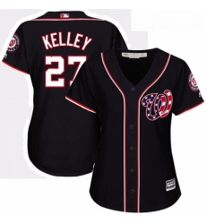 Womens Majestic Washington Nationals 27 Shawn Kelley Replica Navy Blue Alternate 2 Cool Base MLB Jersey Womens Majestic Washington Nationals 27 Shawn Kelley Replica Navy Blue Alternate 2 Cool Base MLB Jersey