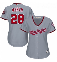 Womens Majestic Washington Nationals 28 Jayson Werth Authentic Grey Road Cool Base MLB Jersey Womens Majestic Washington Nationals 28 Jayson Werth Authentic Grey Road Cool Base MLB Jersey