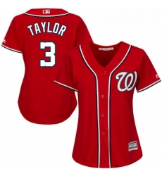 Womens Majestic Washington Nationals 3 Michael Taylor Authentic Red Alternate 1 Cool Base MLB Jersey Womens Majestic Washington Nationals 3 Michael Taylor Authentic Red Alternate 1 Cool Base MLB Jersey