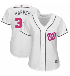 Womens Majestic Washington Nationals 34 Bryce Harper Authentic White Mothers Day Cool Base MLB Jersey Womens Majestic Washington Nationals 34 Bryce Harper Authentic White Mothers Day Cool Base MLB Jersey